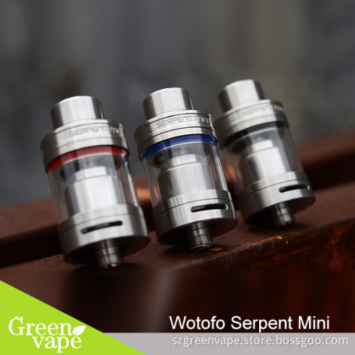 2016 Newest 3ML Single coil Dual Adjustable Airflow Wotofo Serpent Mini RTA